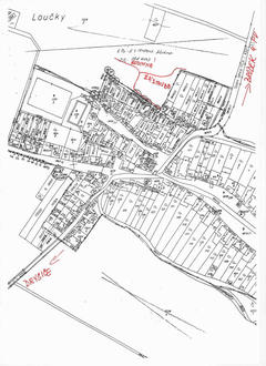 katastrální mapa - výstavba rd